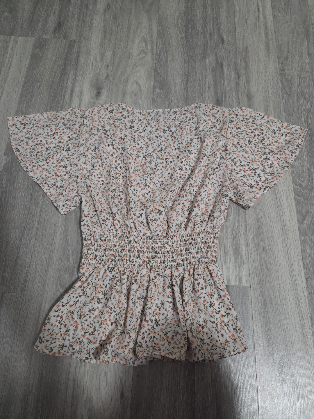 Women's Floral Print Smocked Blouse - photo 2