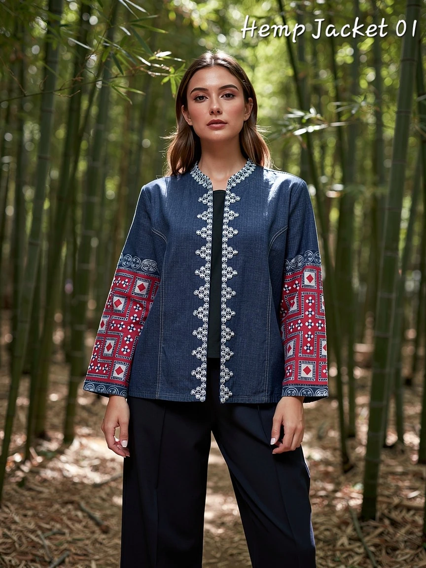 Hill Tribe Hemp Jacket - Size S