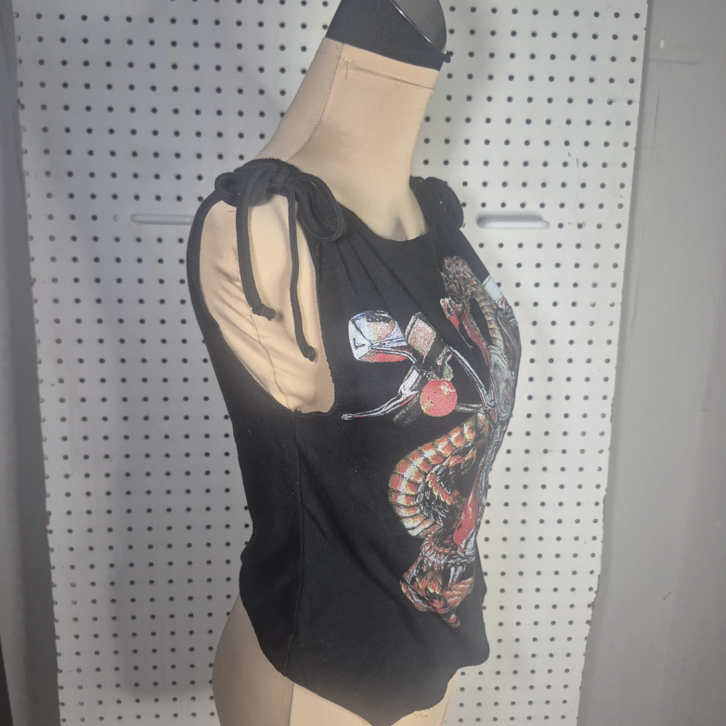 Smog Black Graphic Tank Top - Size S - photo 2