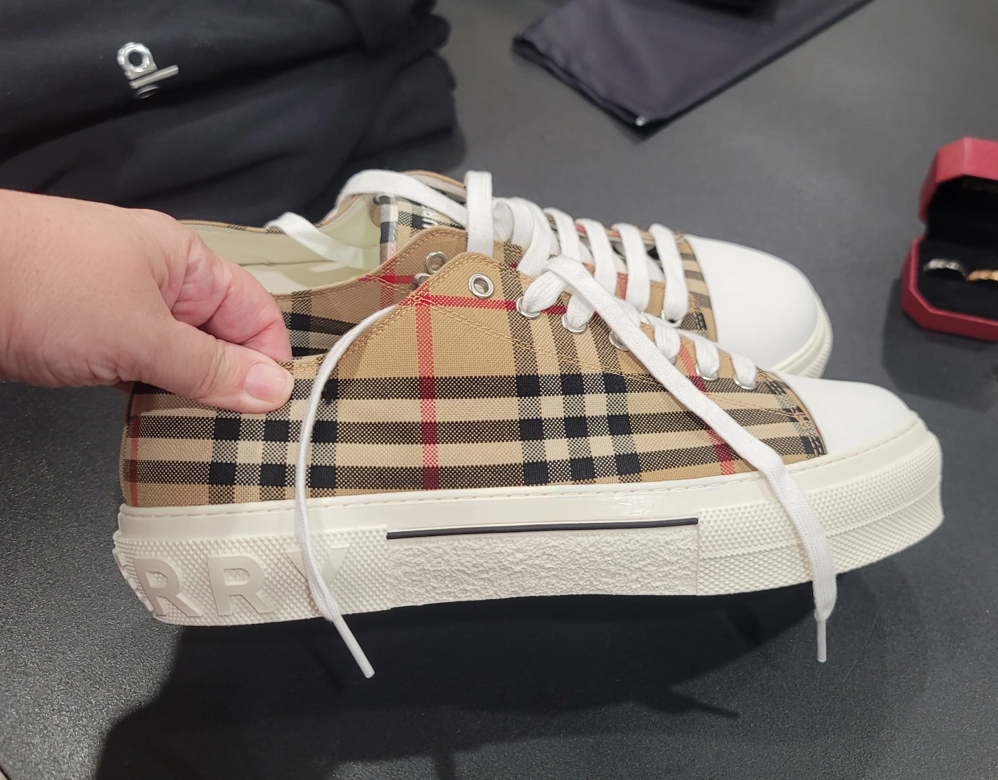 New Bur Check Sneakers - photo 4
