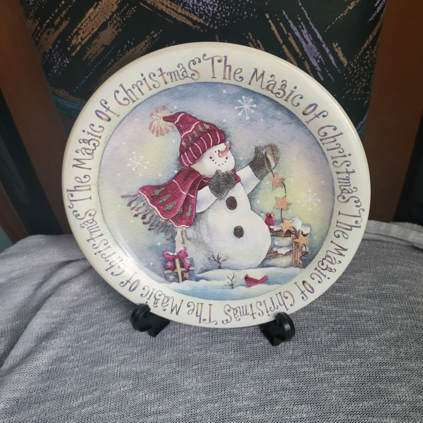 "The Magic of Christmas" Display Plate and Stand