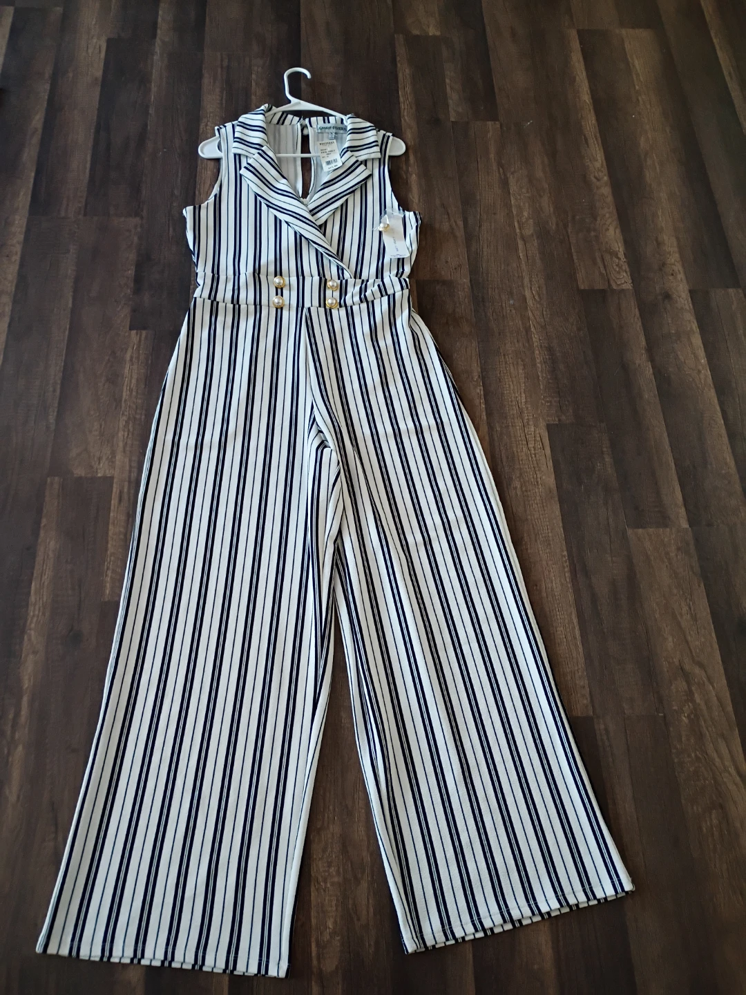 Almost Famous Striped Jumpsuit