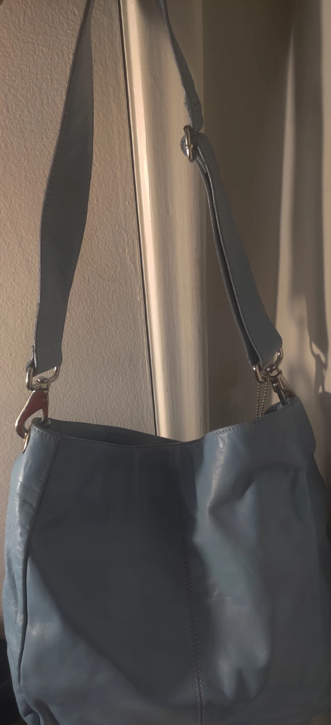 Danier Leather Shoulder/Cross Shoulder Bag - Blue - photo 2