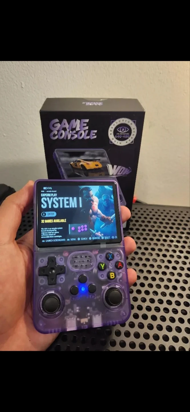 BRAND NEW R36S Atomic Purple 💜 Retro Consol With Display