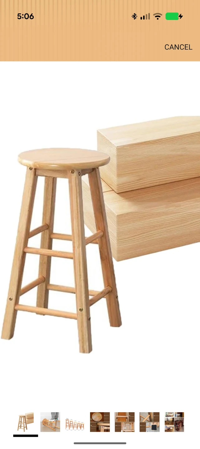 Wooden Bar Stool