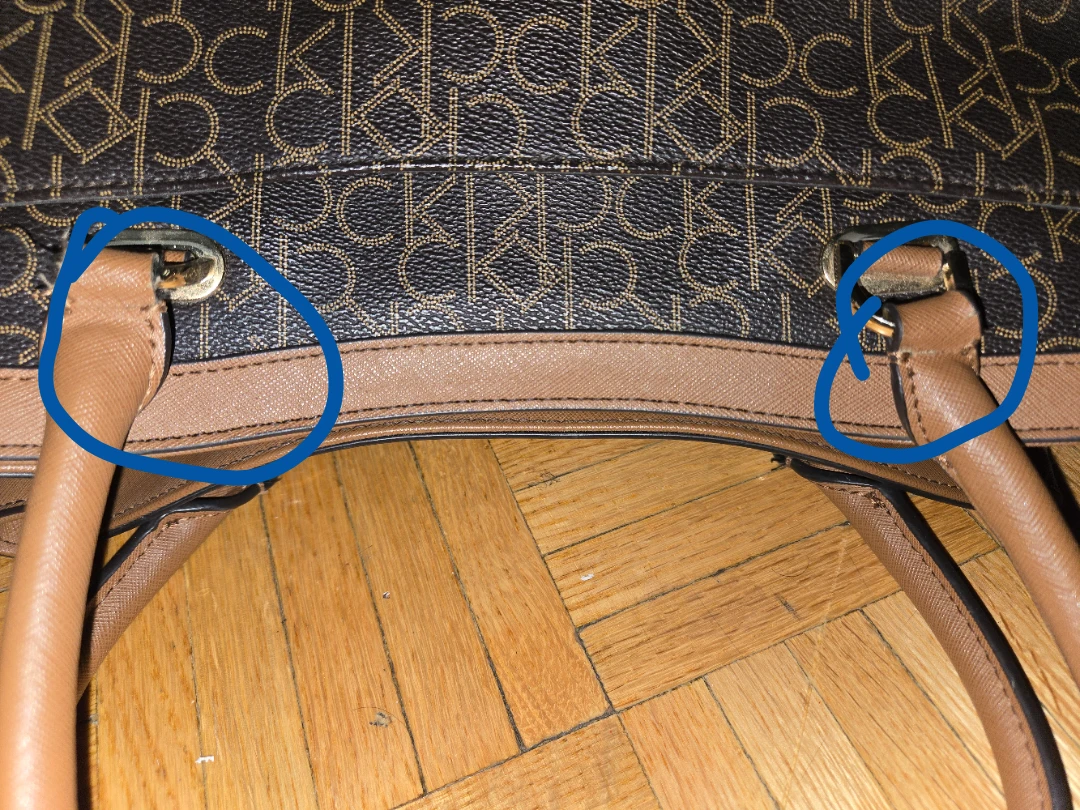 Calvin Klien leather monogram bag - photo 5