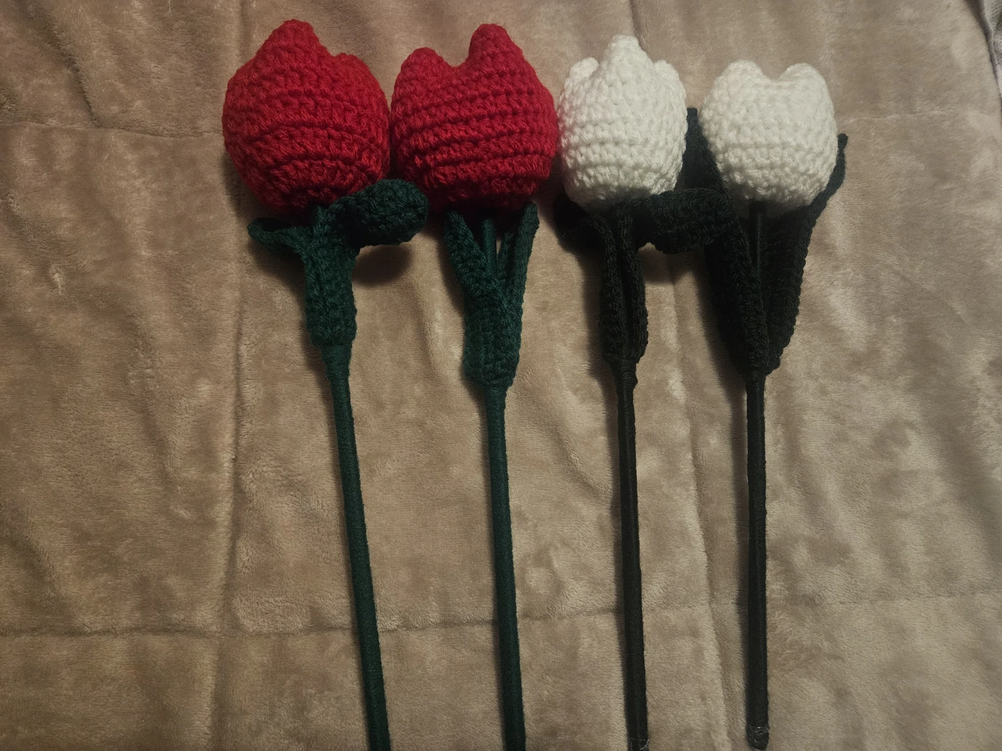 Crocheted Tulip Flowers