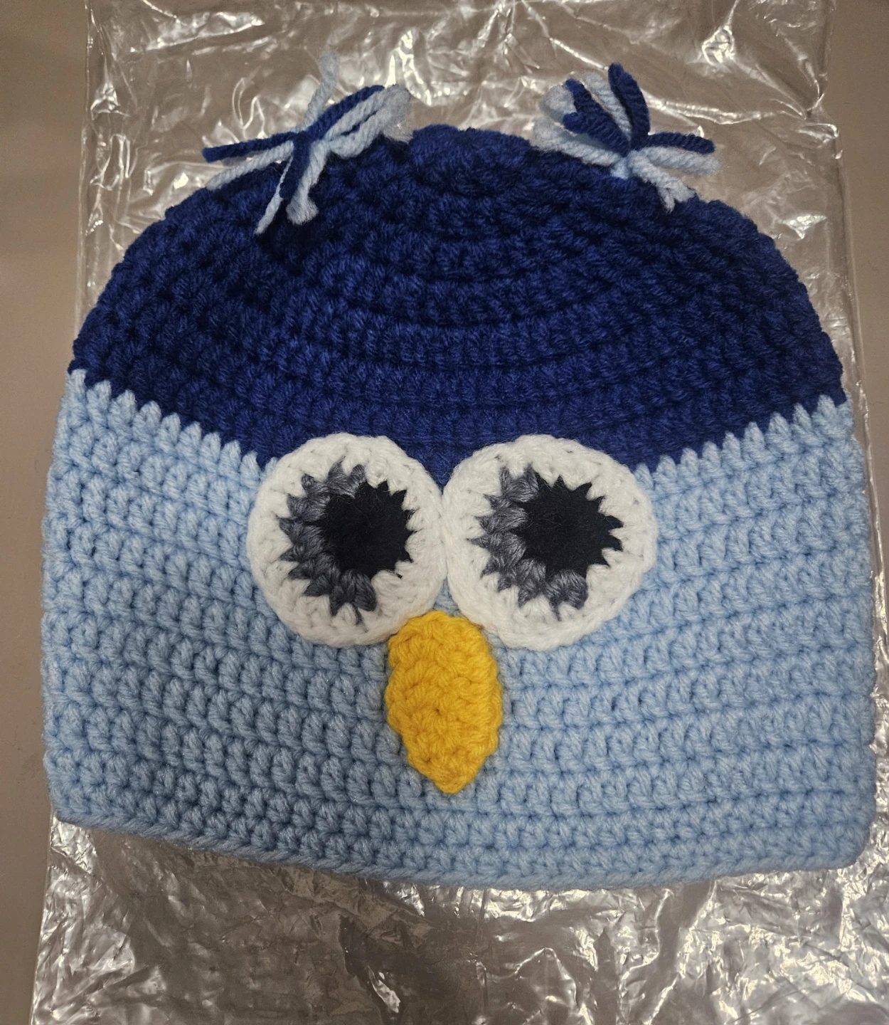 Handmade Crochet Owl Beanie Hat