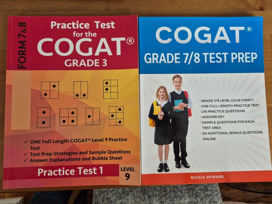 COGAT Grade 3 & Grade 7/8 Test Prep Books