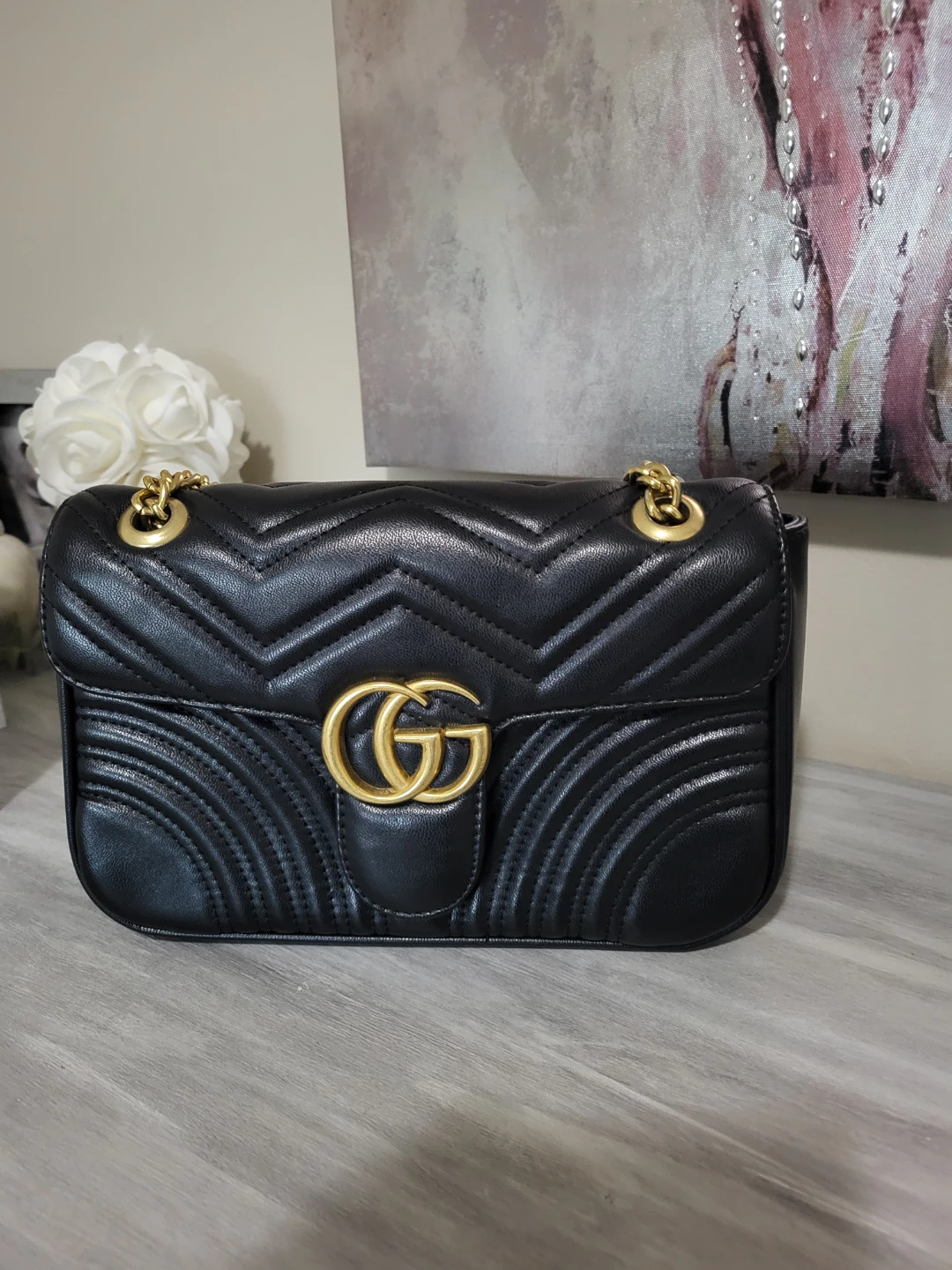 Marmont Black Shoulder Bag