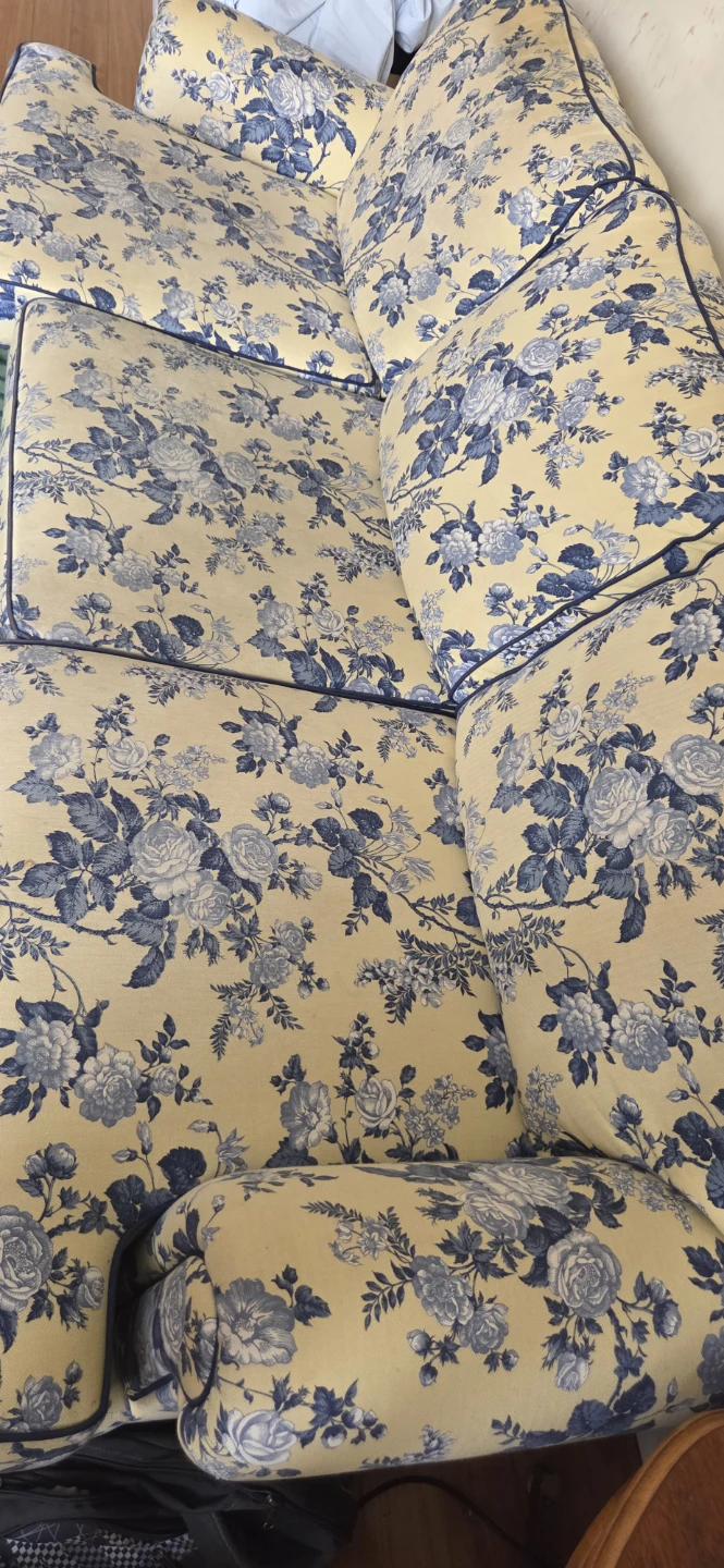 Floral Sofa - Blue & Yellow - photo 2