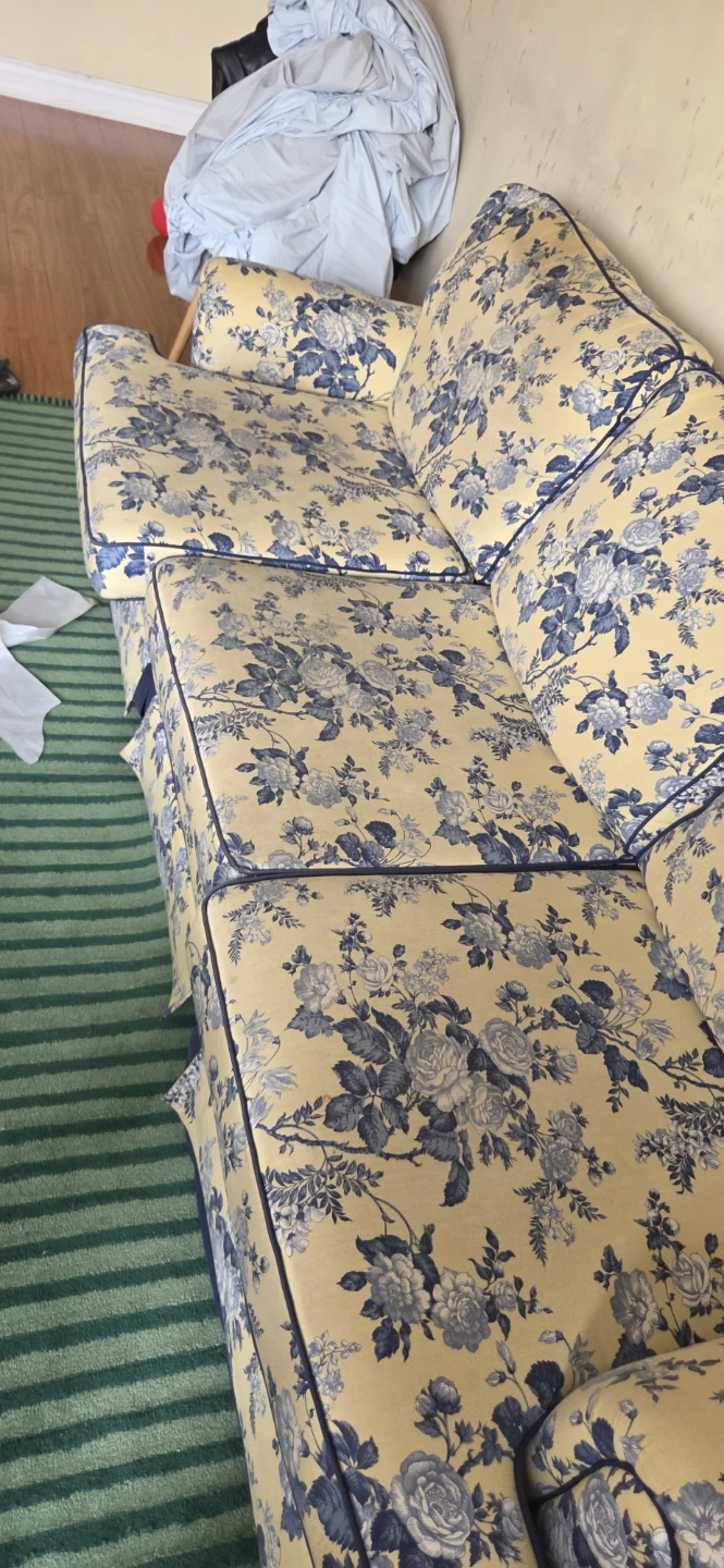 Floral Sofa - Blue & Yellow - photo 3