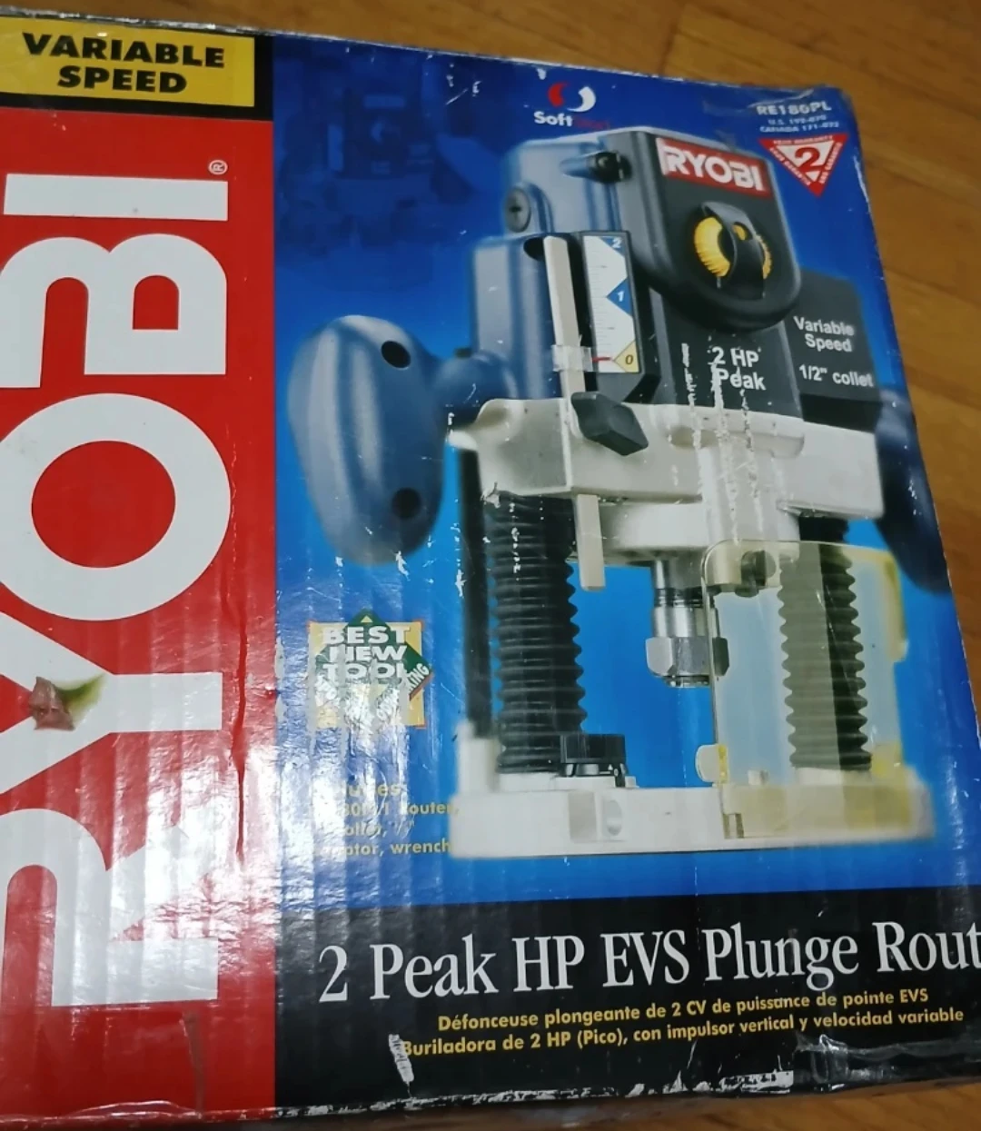 Ryobi 2 Peak HP EVS Plunge Router RE180PL1 - photo 2