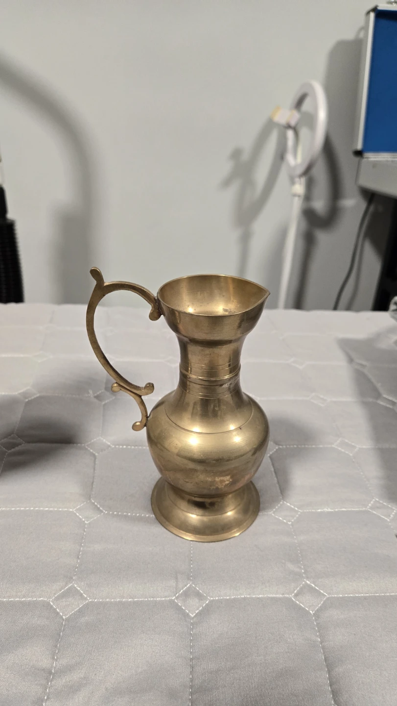 🧡Vintage Brass Pitcher Vase