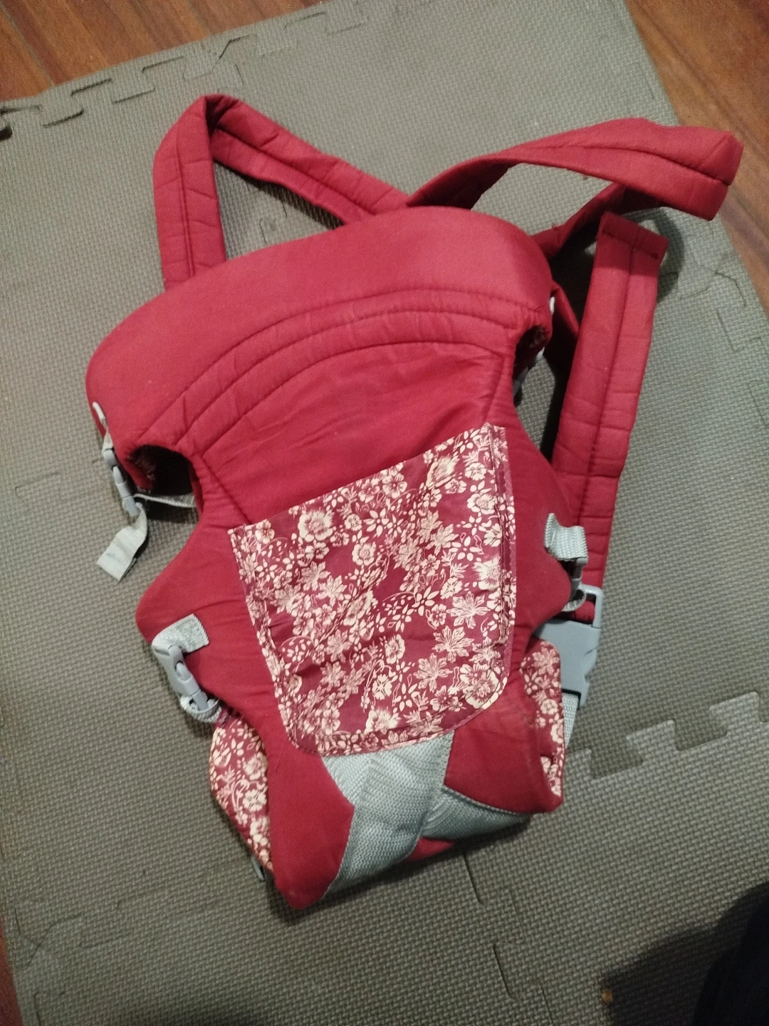 Red Floral Baby Carrier