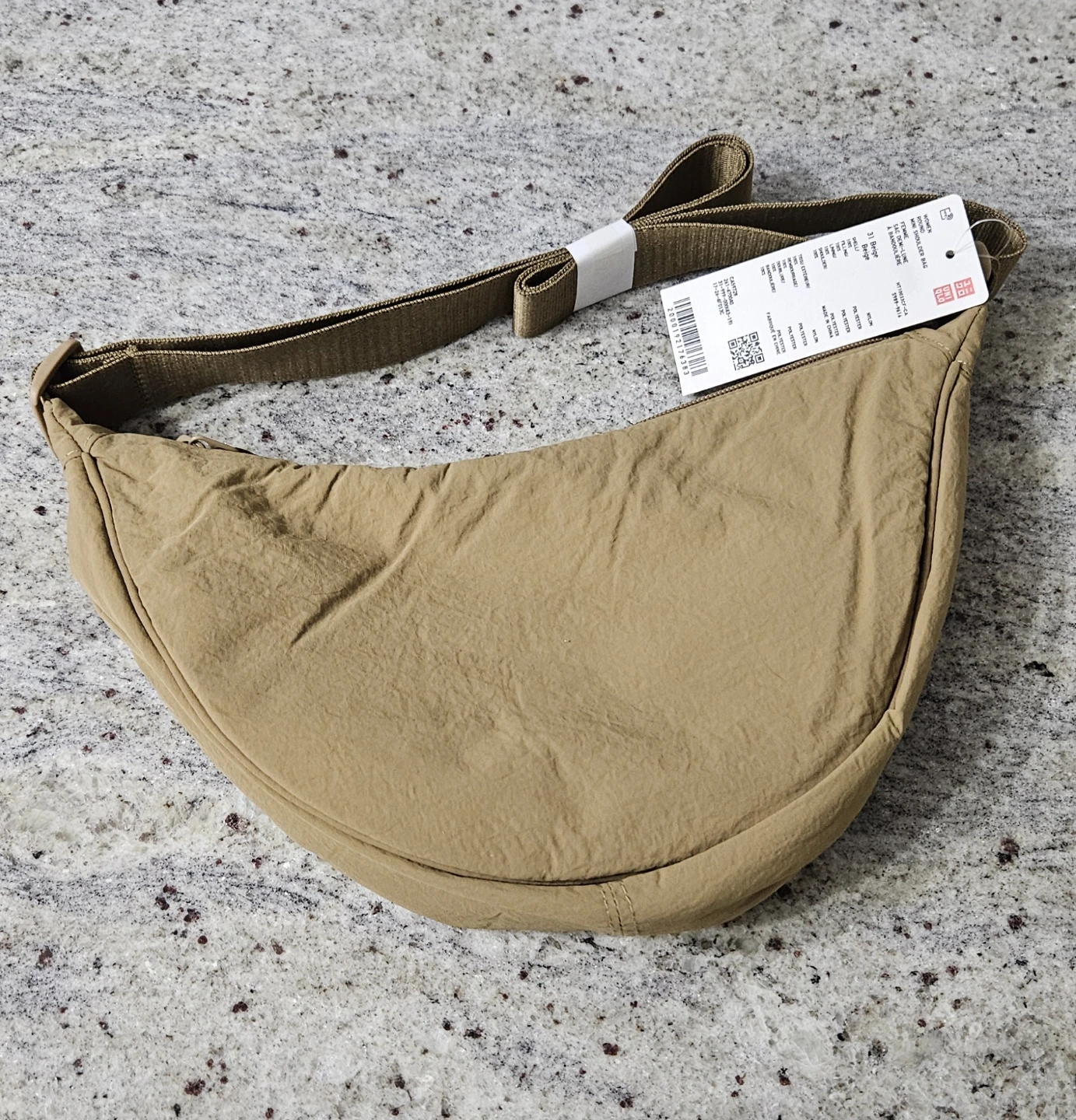 New Uniqlo Round Mini Shoulder Bag - Beige
