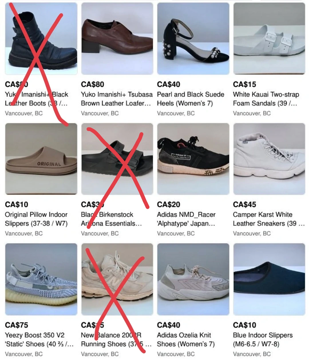 Women's Size 7-8 Shoes (closet clearout)