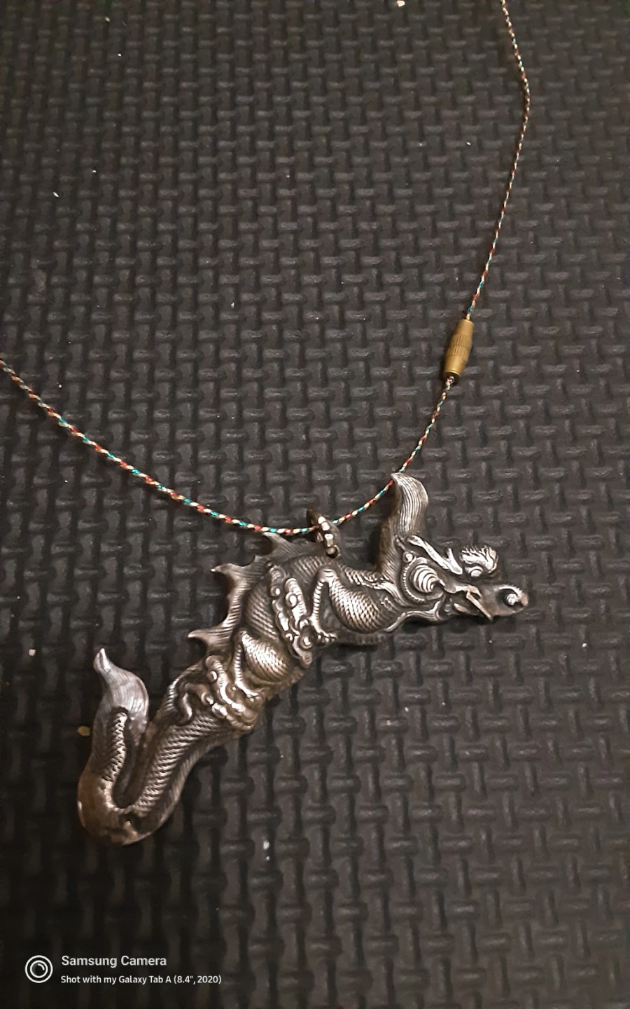 Dragon Pendant Necklace, 925 Silver