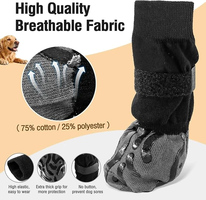 Non-Slip Dog Socks - Size L - photo 2
