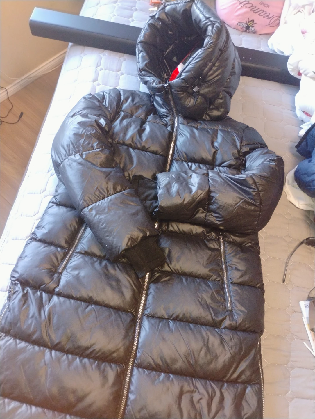 BCBGMAXAZRIA Black Puffer Coat