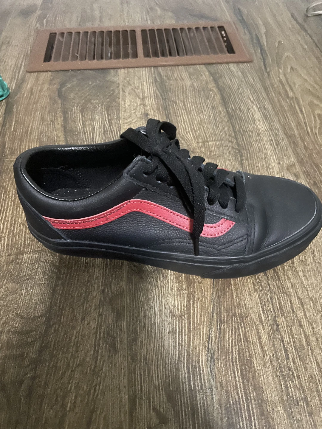 Vans Old Skool Black/Red Stripe Shoes