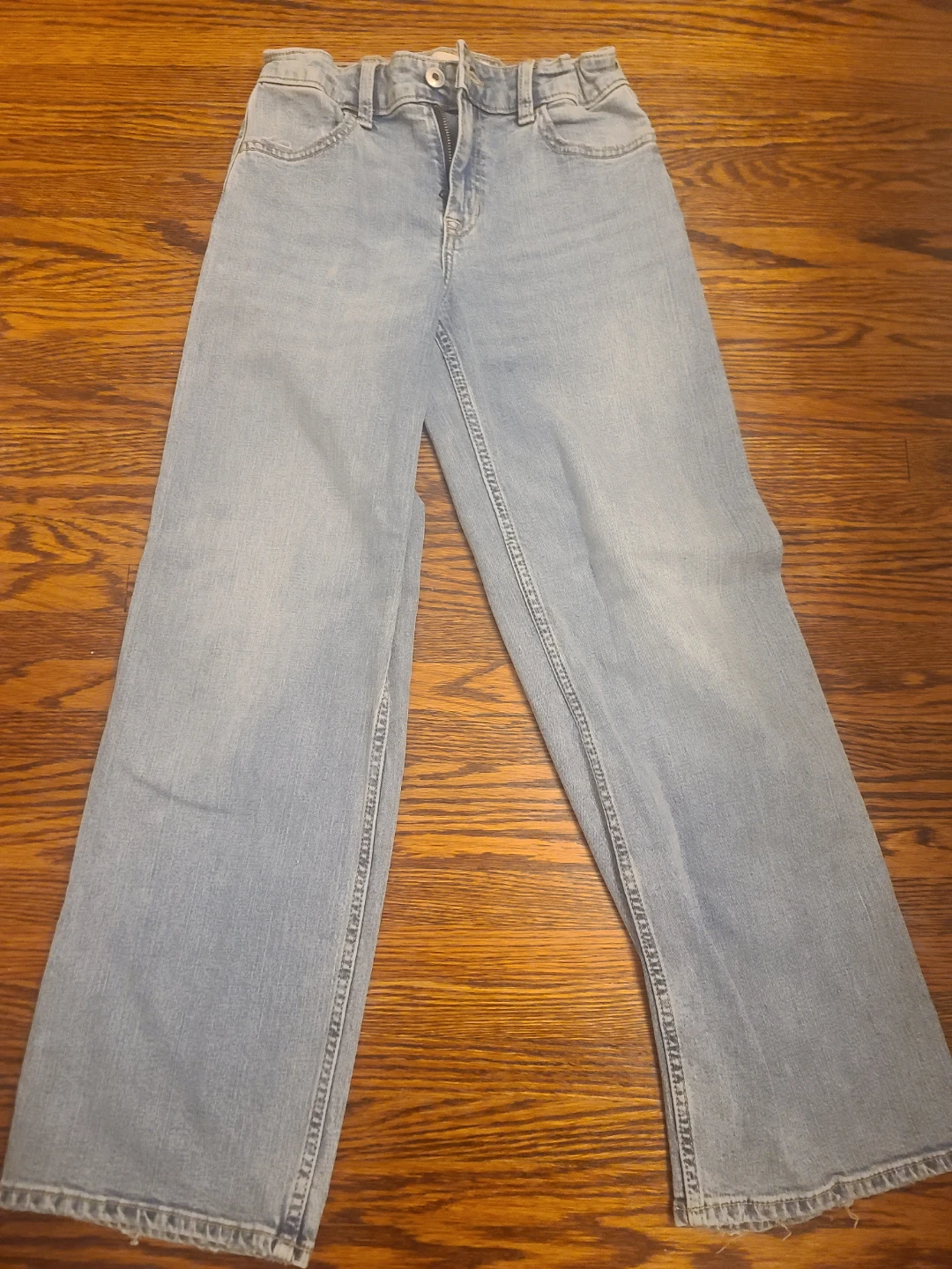 Abercrombie Kids High Rise Wide Leg Jeans - Size 13/14