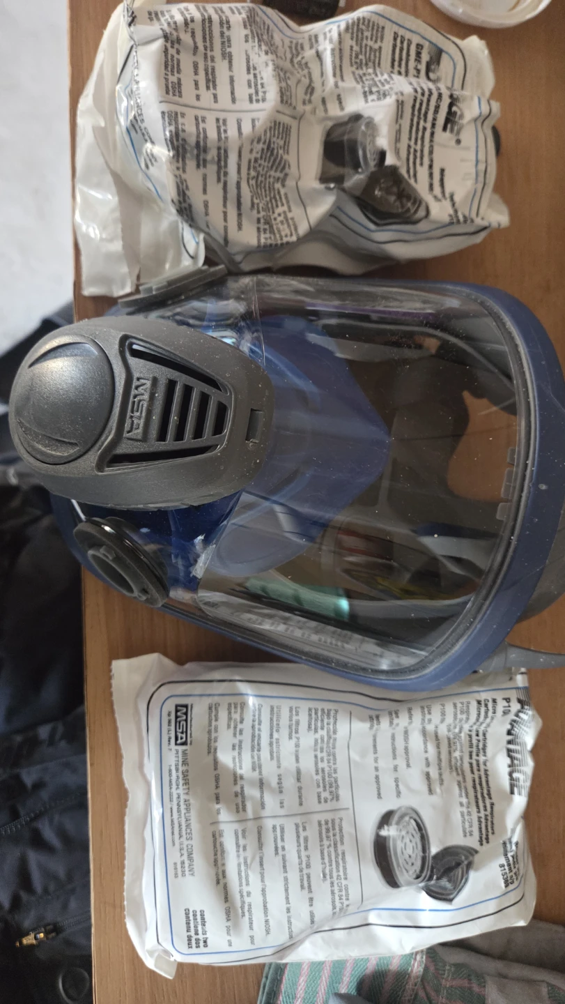 MSA Advantage Full Facepiece Respirator with P100 Cartridges
