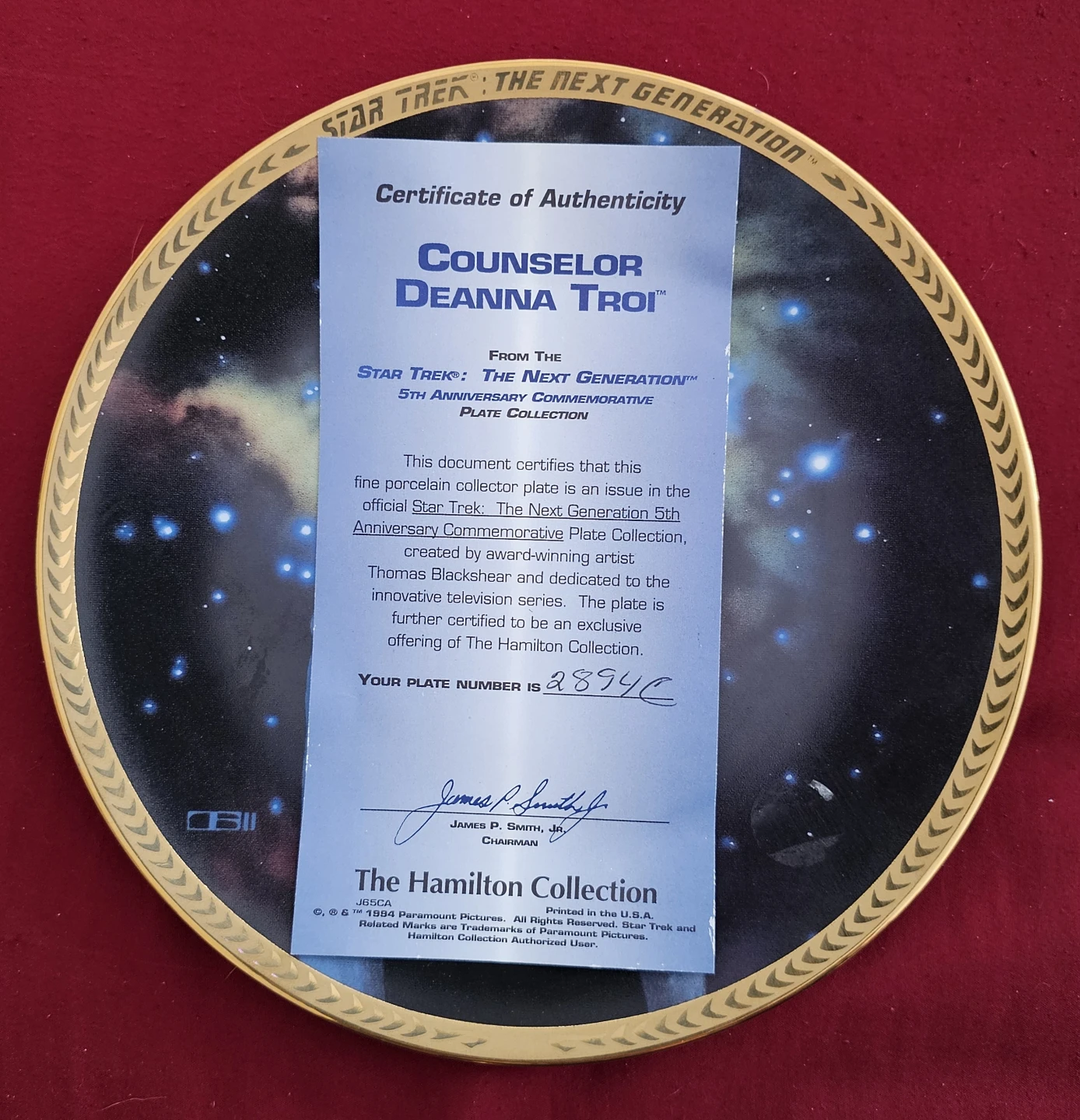 Star Trek: TNG Deanna Troi Plate - photo 5