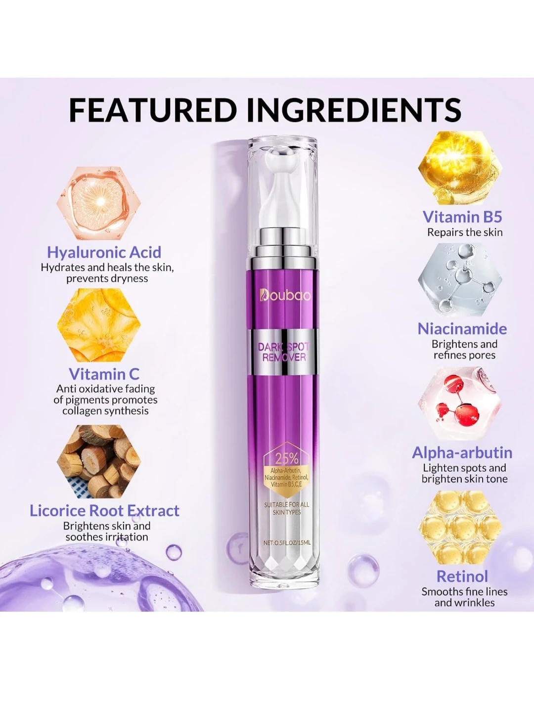 Doubao Dark Spot Remover Serum 0.5 fl oz - photo 3