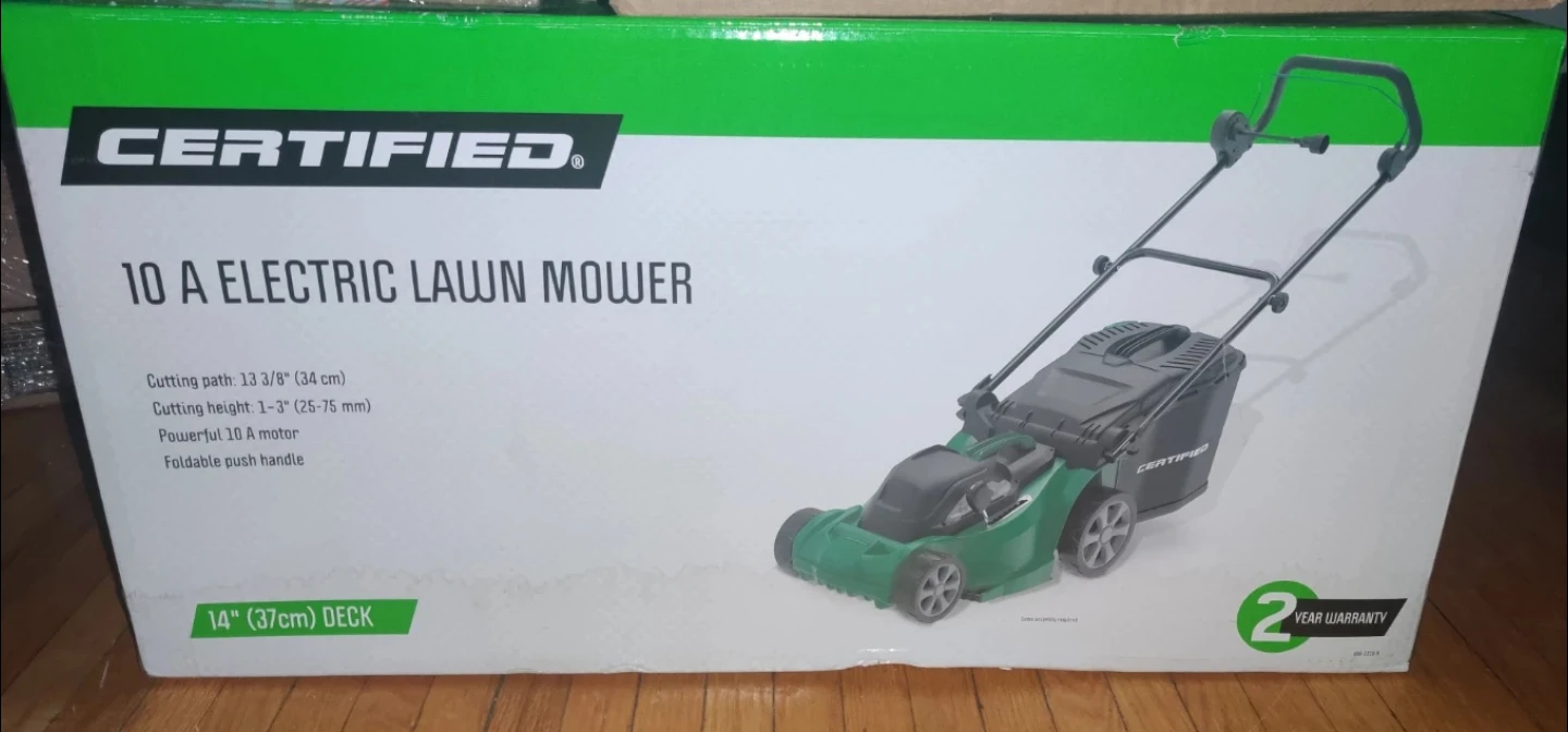 Certified 10 A Electric Lawn Mower 14" Deck