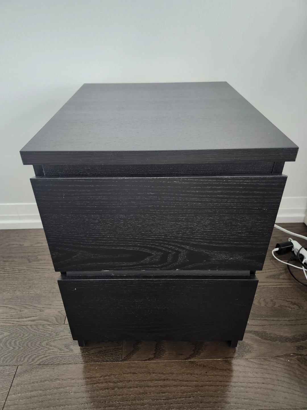IKEA Black-Brown 2-Drawer Nightstand