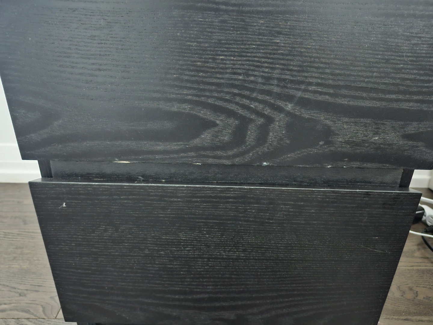 IKEA Black-Brown 2-Drawer Nightstand - photo 2