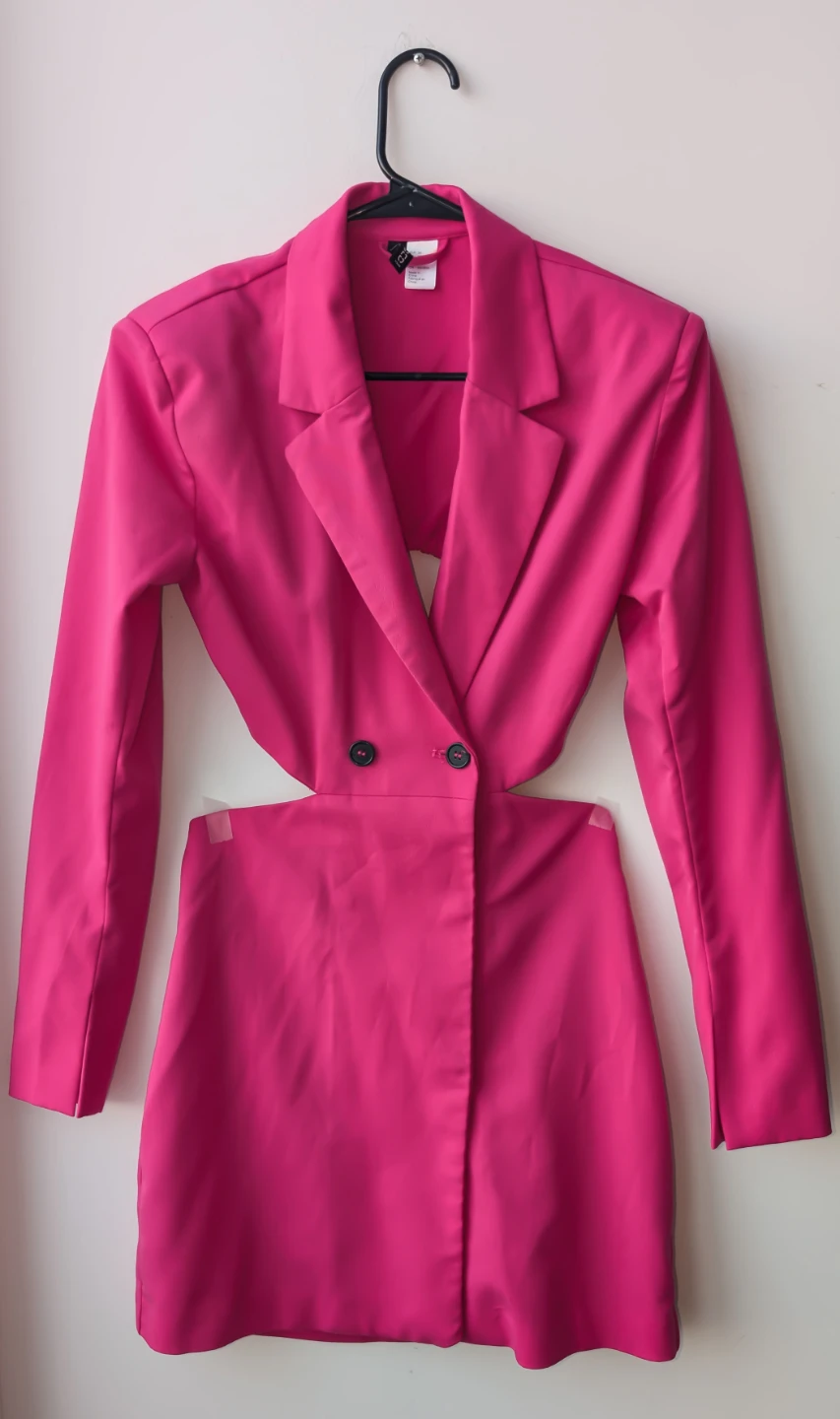 H&M Pink Blazer Dress - Size Small