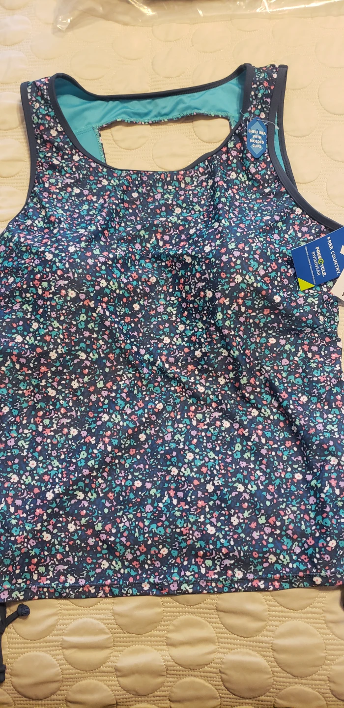 New Free Country Swimsuit Top - 1X - photo 2