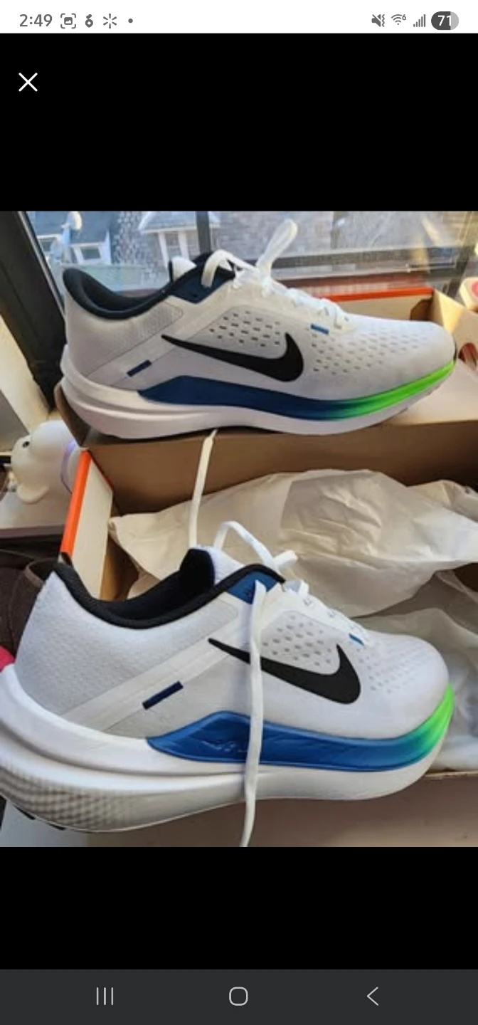 Nike Air Winflo 10 White/Black Men's Size 8.5 - photo 2