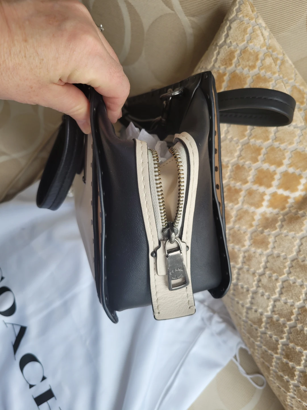 Authentic Coach Tri Colour Dreamer Handbag - photo 3