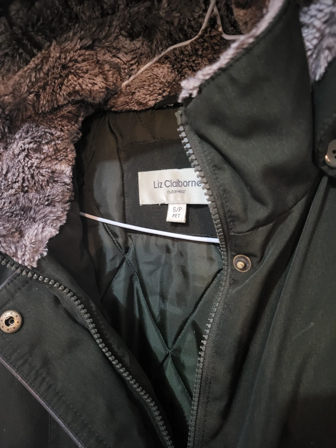 Liz Claiborne Outerwear Jacket - Size S/P - Forest Green - photo 2