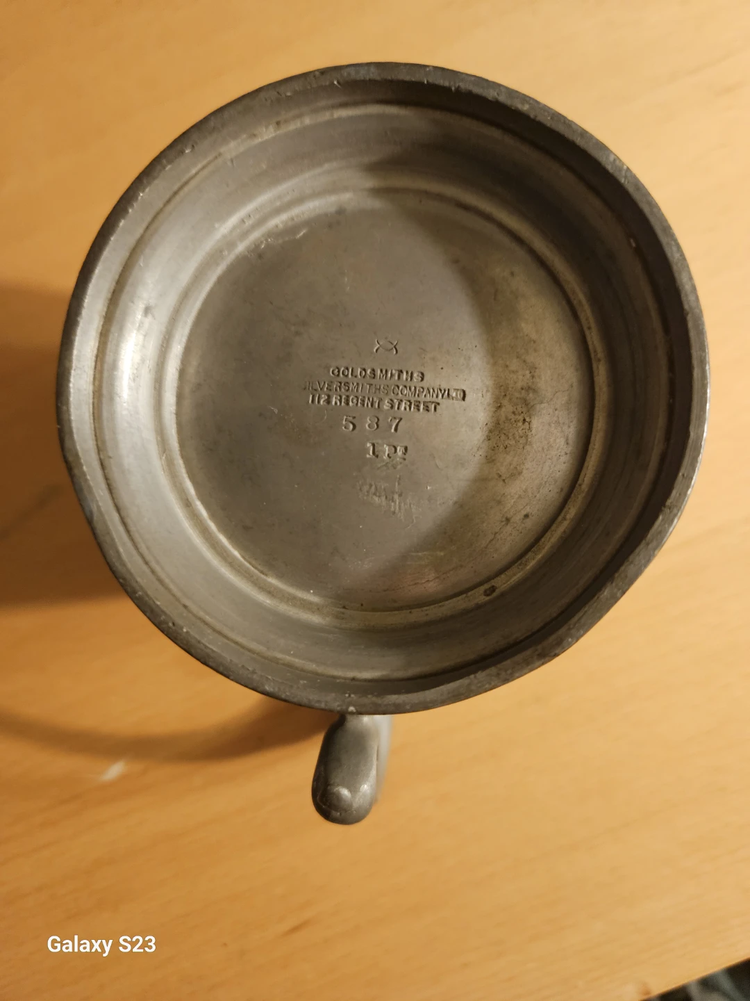 Goldsmiths & Silversmiths Antique Pewter Mug