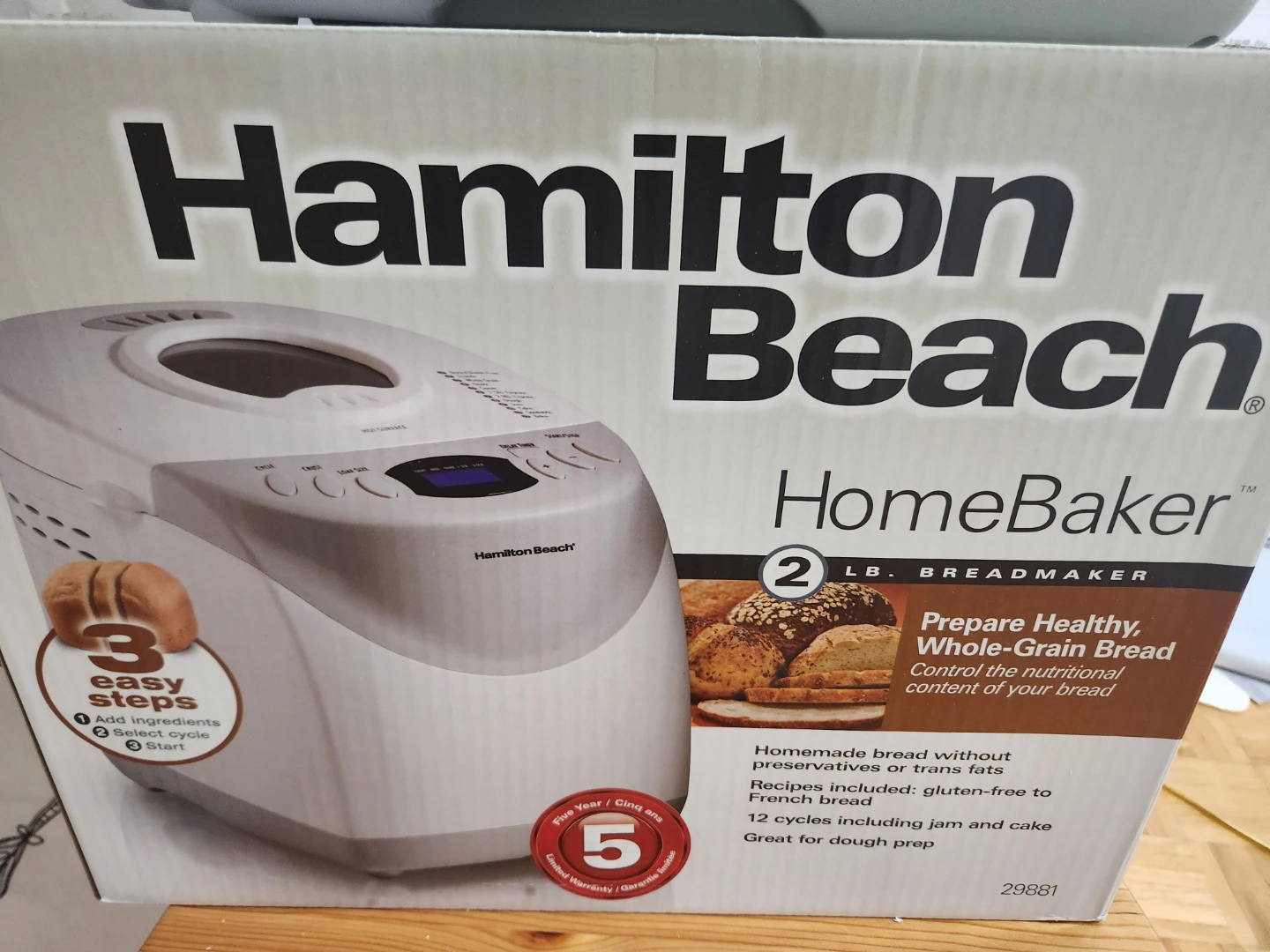 Hamilton Beach HomeBaker 2 LB Breadmaker