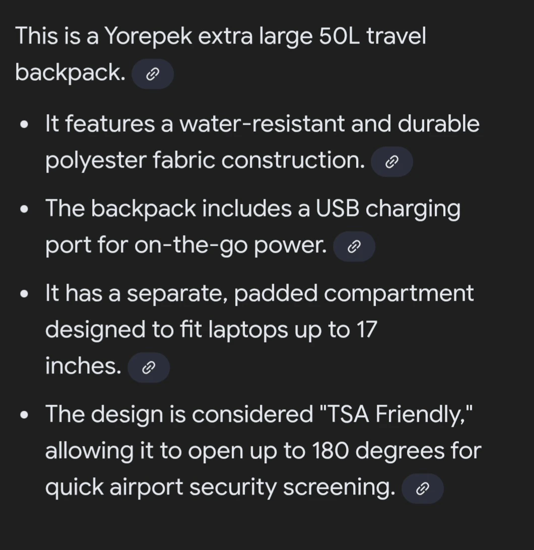 Yorepek Extra Large 50L Travel Backpack - photo 2