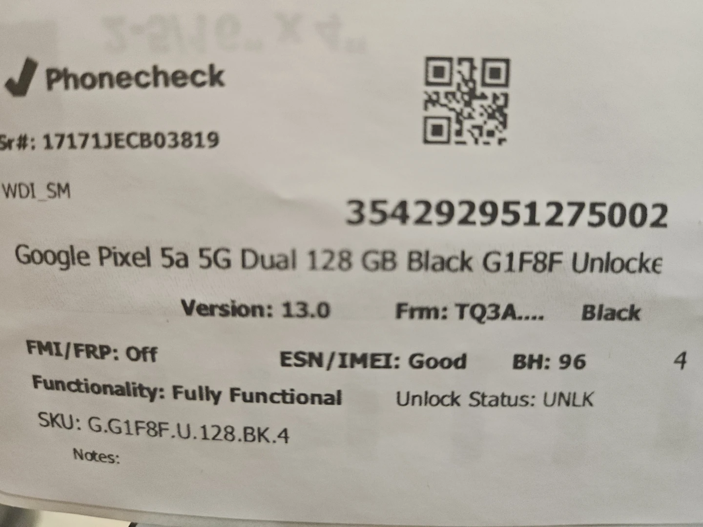 Google Pixel 5a 5G Dual 128 GB Black Unlocked - photo 5