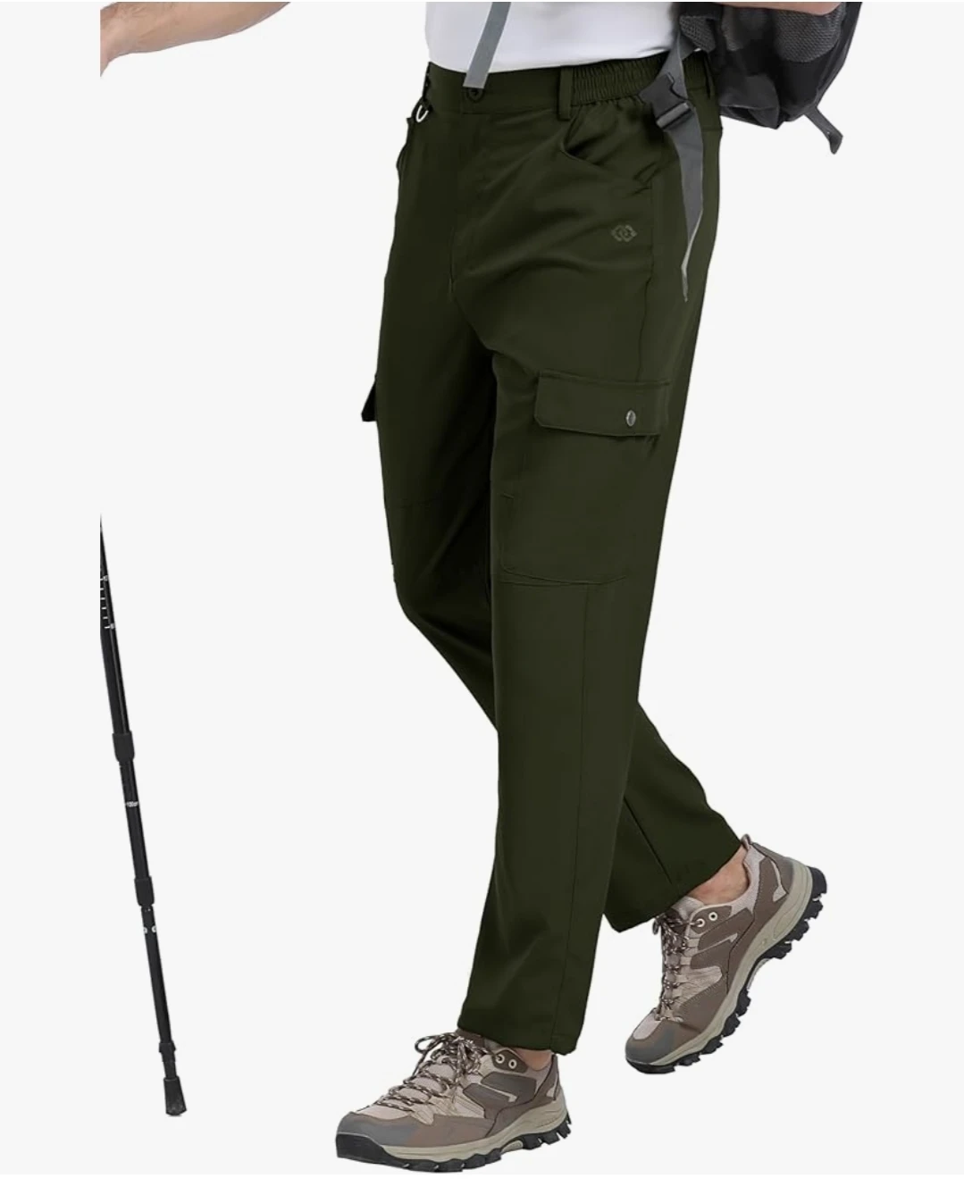 MoFiz Men’s Lightweight Hiking Pants XXL, Army Green - photo 4