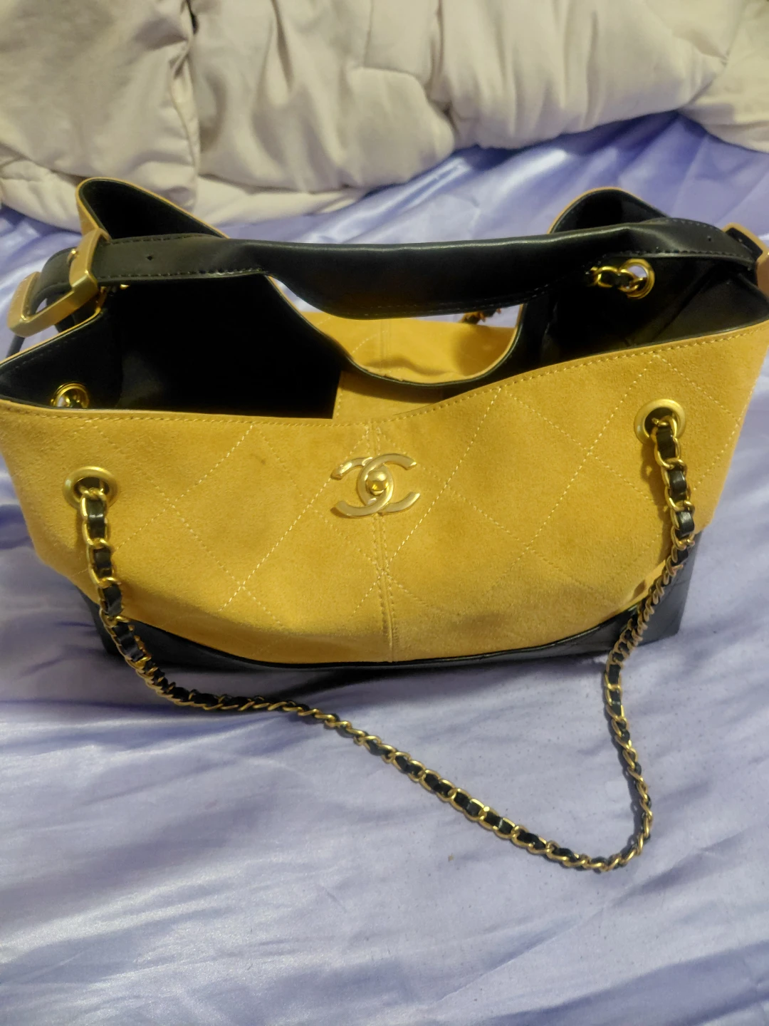 Chanel Suede & Leather Shoulder Bag - photo 2
