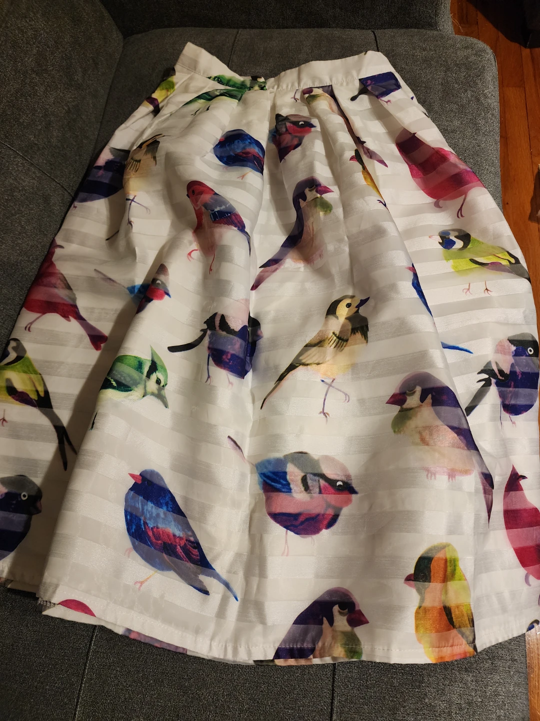Chicwish Bird Print Skirt - Size S - photo 2
