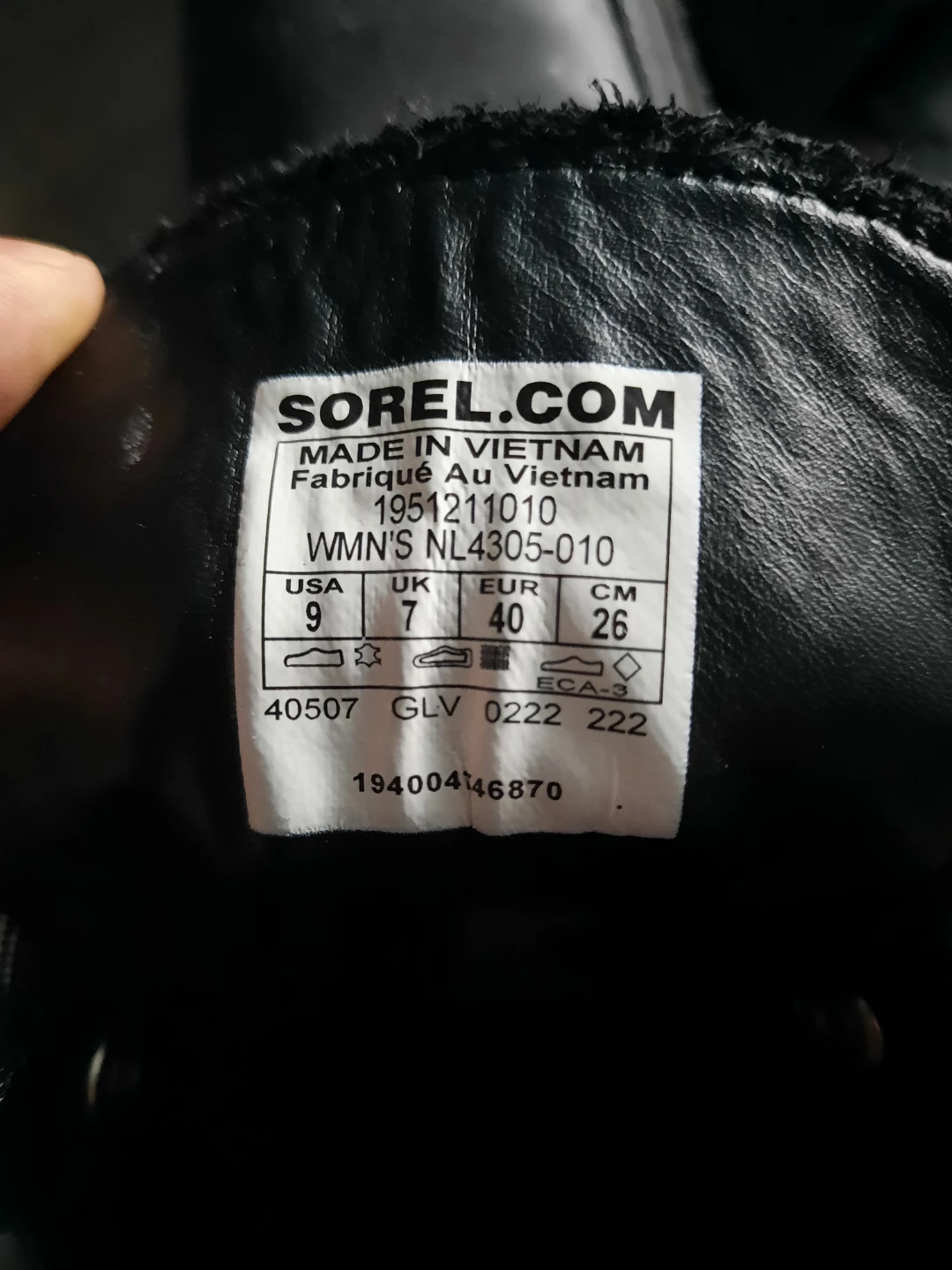 Sorel Women's Boots - Black - Size 9 - photo 2