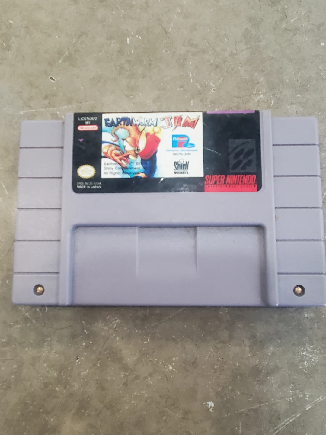 Earthworm Jim Super Nintendo Game