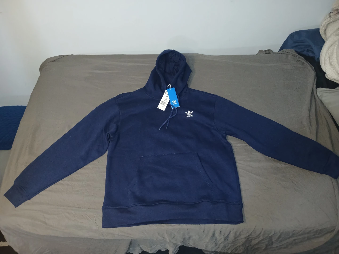 Adidas Blue Hoodie Size Medium