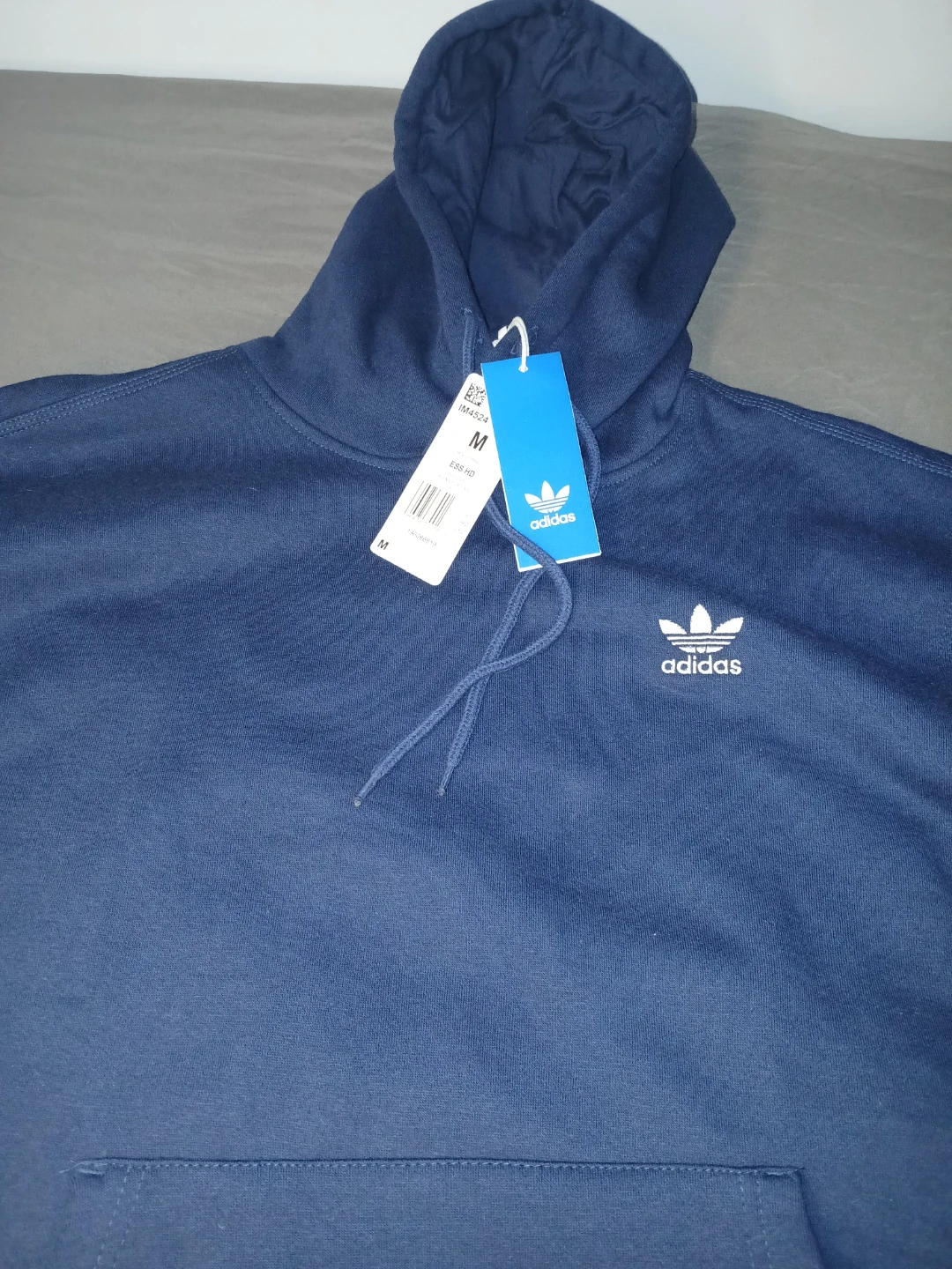 Adidas Blue Hoodie Size Medium - photo 2