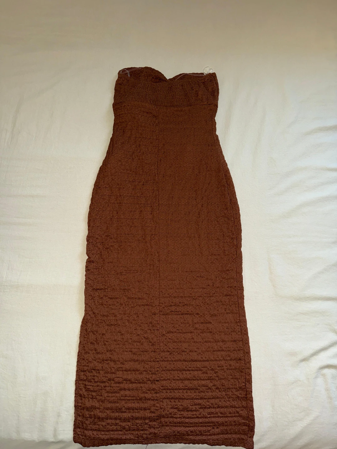 Brown Strapless Dress - photo 2