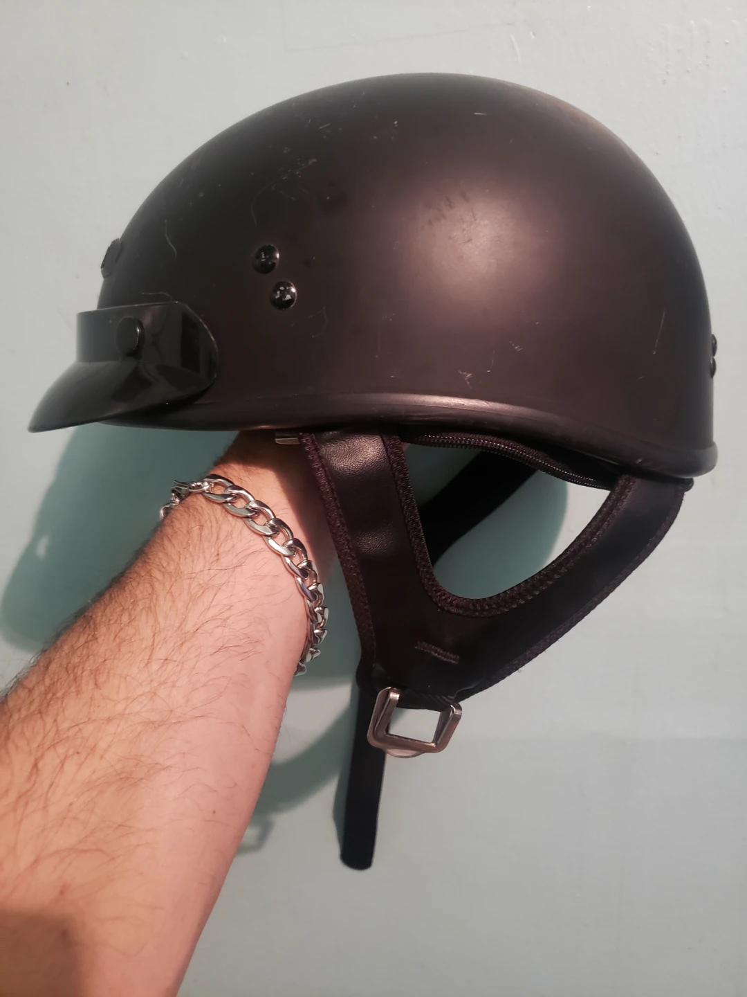 Black Motorcycle Helmet - photo 3